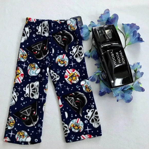 Angry Birds Star Wars NWT Fleece Pajama Bottom Boys 4 - Picture 2 of 7